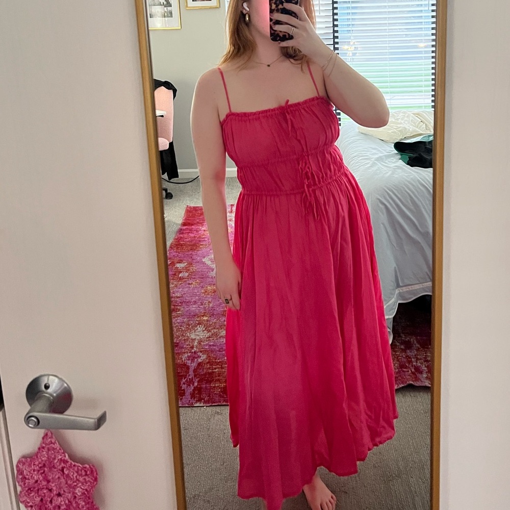 J. Crew Sheer Pink Sundress